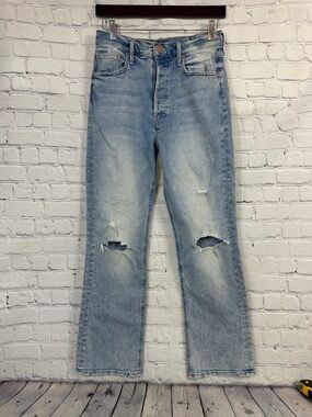 MOTHER the tripper in flowers high rush button fly jeans size 28